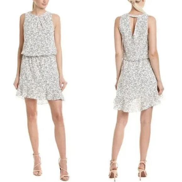Joie Dresses & Skirts - NEW Joie Sabera Micro Floral Keyhole Back Sleeveless Dress in Porcelain Sz. M